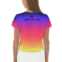 Load image into Gallery viewer, GFL Heart Aurora Crop Tee
