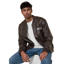Load image into Gallery viewer, Leather Bomber Jacket
