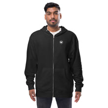 Load image into Gallery viewer, Unisex fleece zip up hoodie