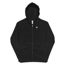 Load image into Gallery viewer, Unisex fleece zip up hoodie