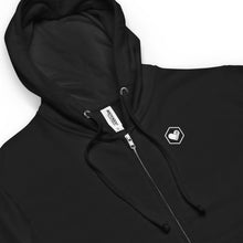 Load image into Gallery viewer, Unisex fleece zip up hoodie